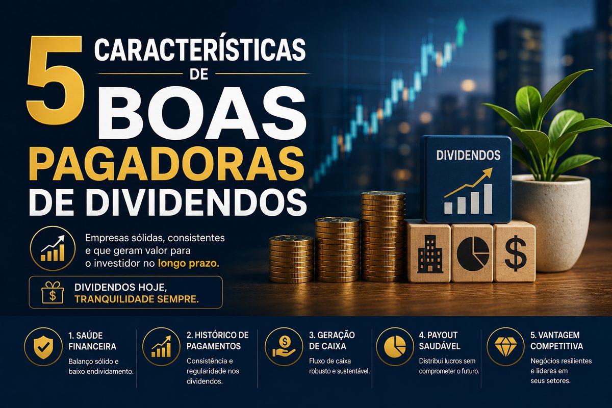 Gráfico ascendente representando distribuição de dividendos