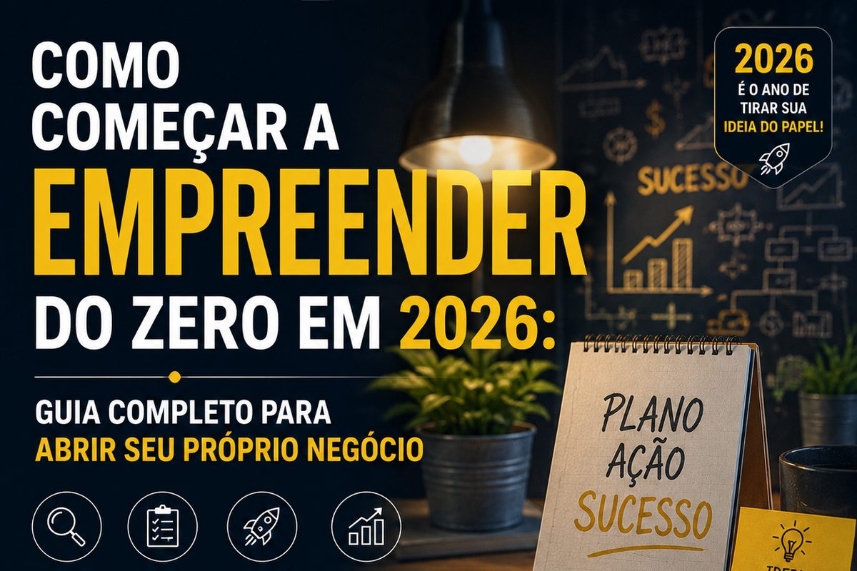 Como começar a empreender do zero em 2026 - guia completo