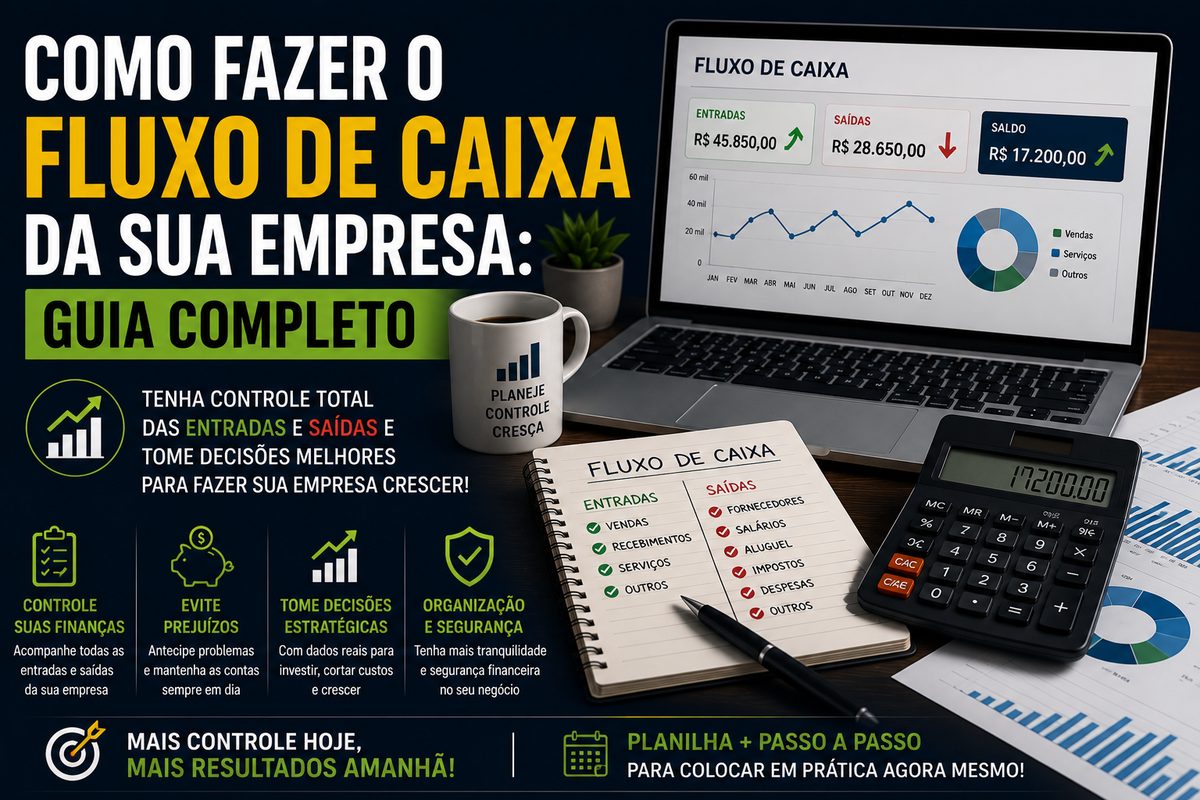 Como fazer o fluxo de caixa da sua empresa - guia completo